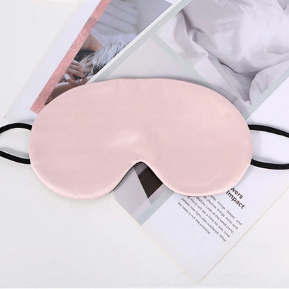 Solid Color Silk Sleeping Eye Mask - Light Pink - 8.07" x 4.33" - 1PC - image 4