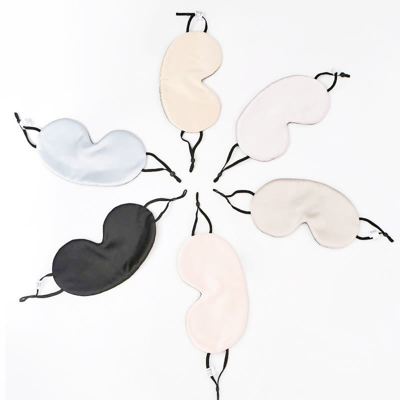 Solid Color Silk Sleeping Eye Mask - image 2