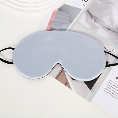 Solid Color Silk Sleeping Eye Mask - Light Blue - 8.07" x 4.33" - 1PC - image 8