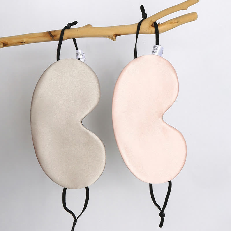 Solid Color Silk Sleeping Eye Mask - image 3