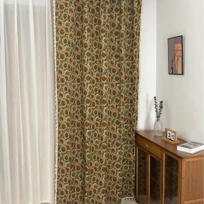 Farmhouse Style Sunflower Blackout Curtain - image 2