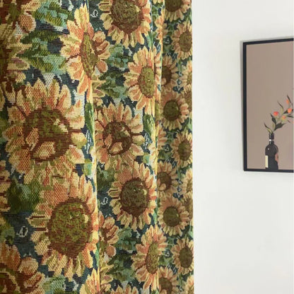 Farmhouse Style Sunflower Blackout Curtain - image 5