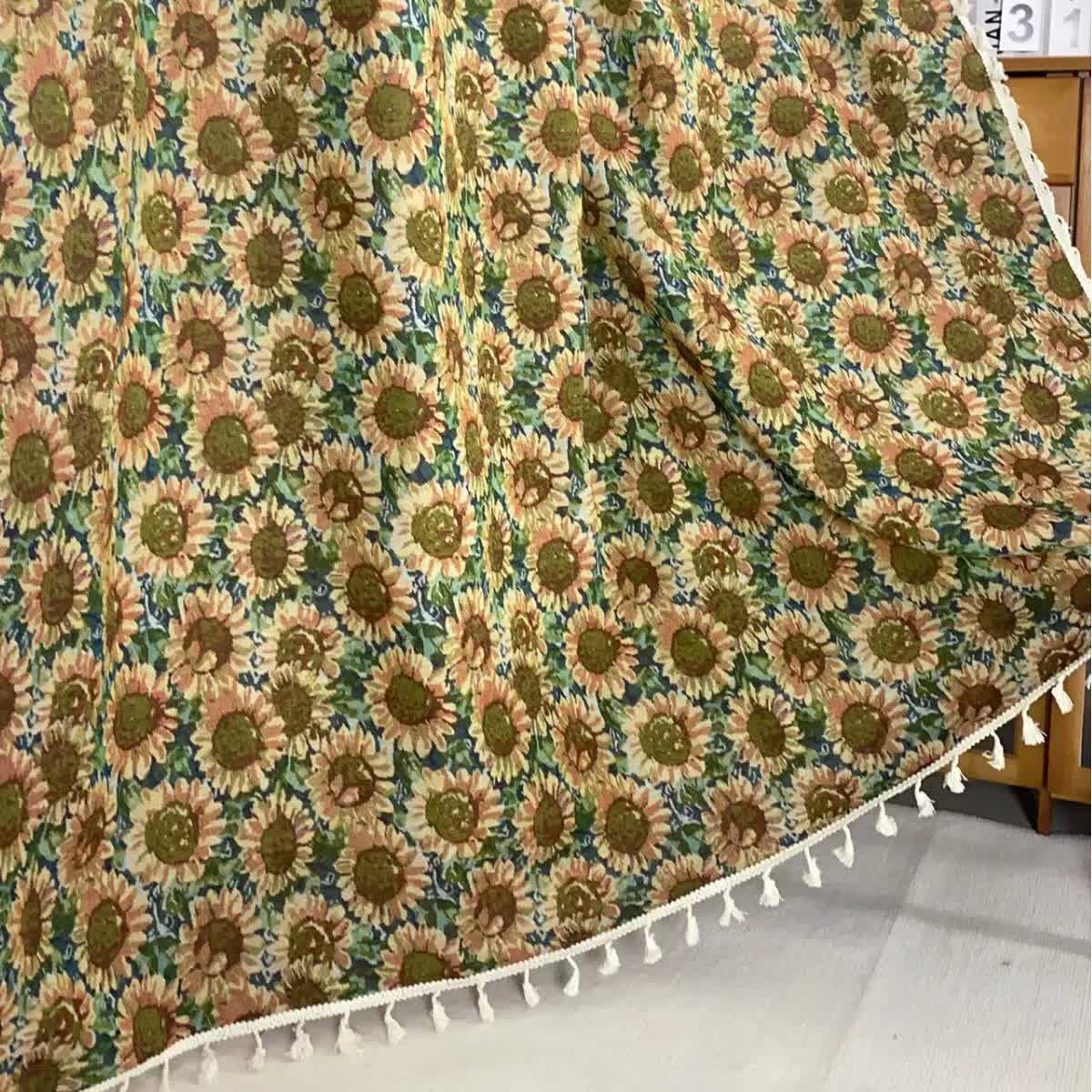 Farmhouse Style Sunflower Blackout Curtain - image 4