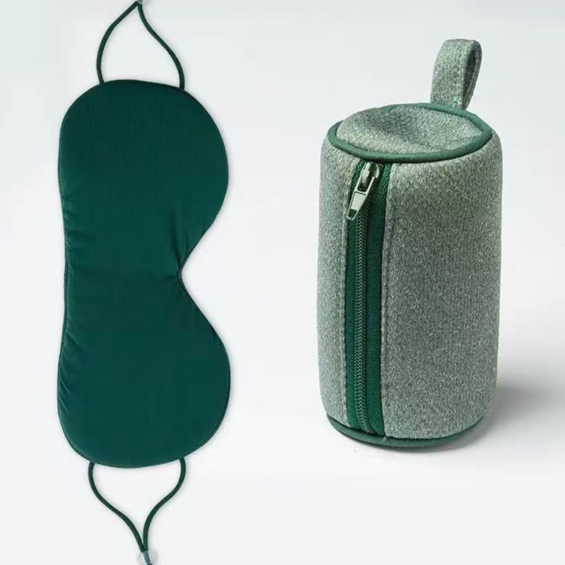 Warm and Cool Dual Sense Blackout Sleep Eye Mask - Dark Green - 8.66" x 4.52" - 1PC - image 5