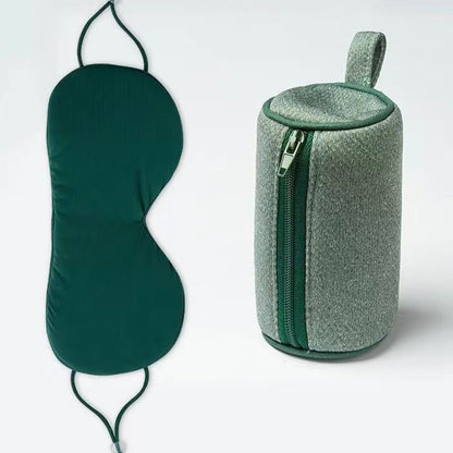 Warm and Cool Dual Sense Blackout Sleep Eye Mask - Dark Green - 8.66" x 4.52" - 1PC - image 5