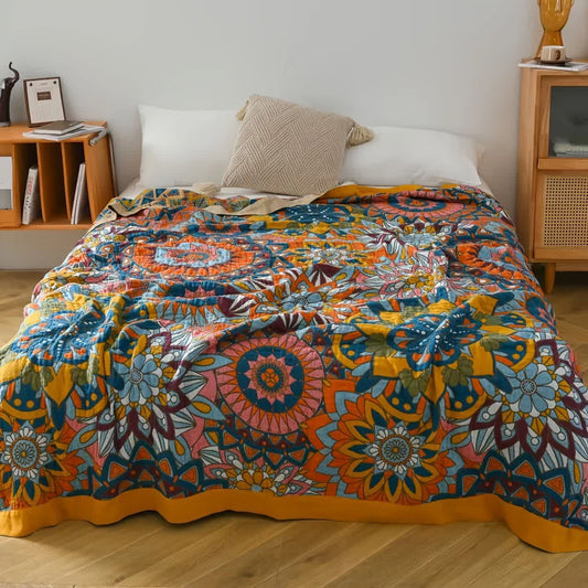 Moroccan Style Tassel Lightweight Cotton Quilt - Queen - image 0