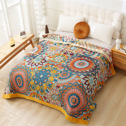 Moroccan Style Tassel Lightweight Cotton Quilt - image 1