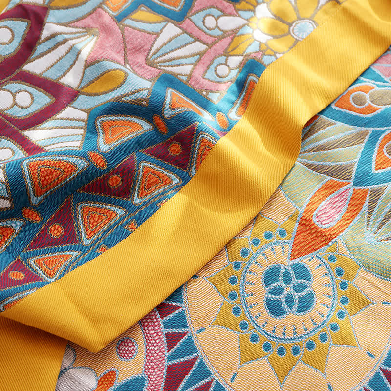 Moroccan Style Tassel Lightweight Cotton Quilt - image 2