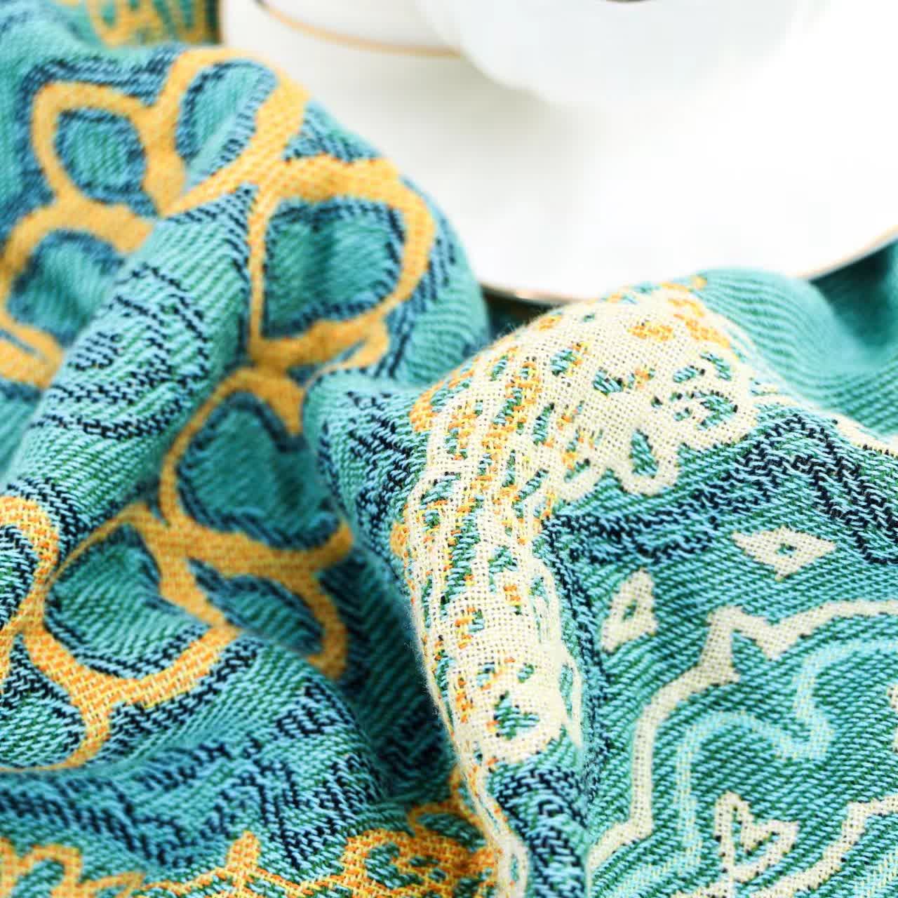 Mandala Cotton Gauze Tassel Soft Quilt - image 2