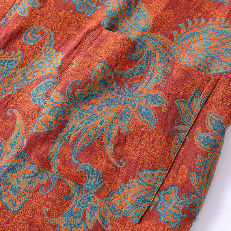 Cotton Gauze Jacquard Retro Quick-dry Bathrobe - image 4