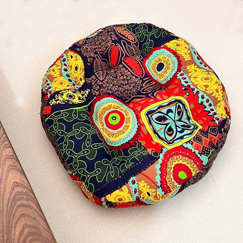 Exotic Round-shaped Soft Floor Chair Cushion  - B - 21"W x 21"L x 3"H - image 3