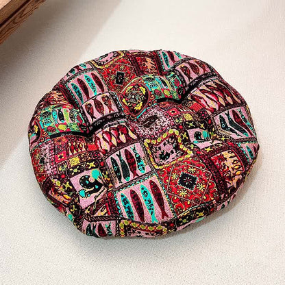Exotic Round-shaped Soft Floor Chair Cushion  - G - 21"W x 21"L x 3"H - image 8