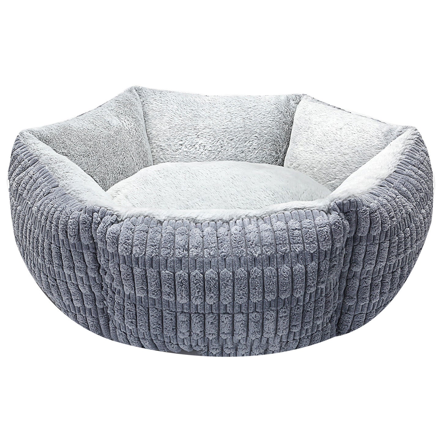 Thickened Hexagonal Plush Pet Bed - image 2