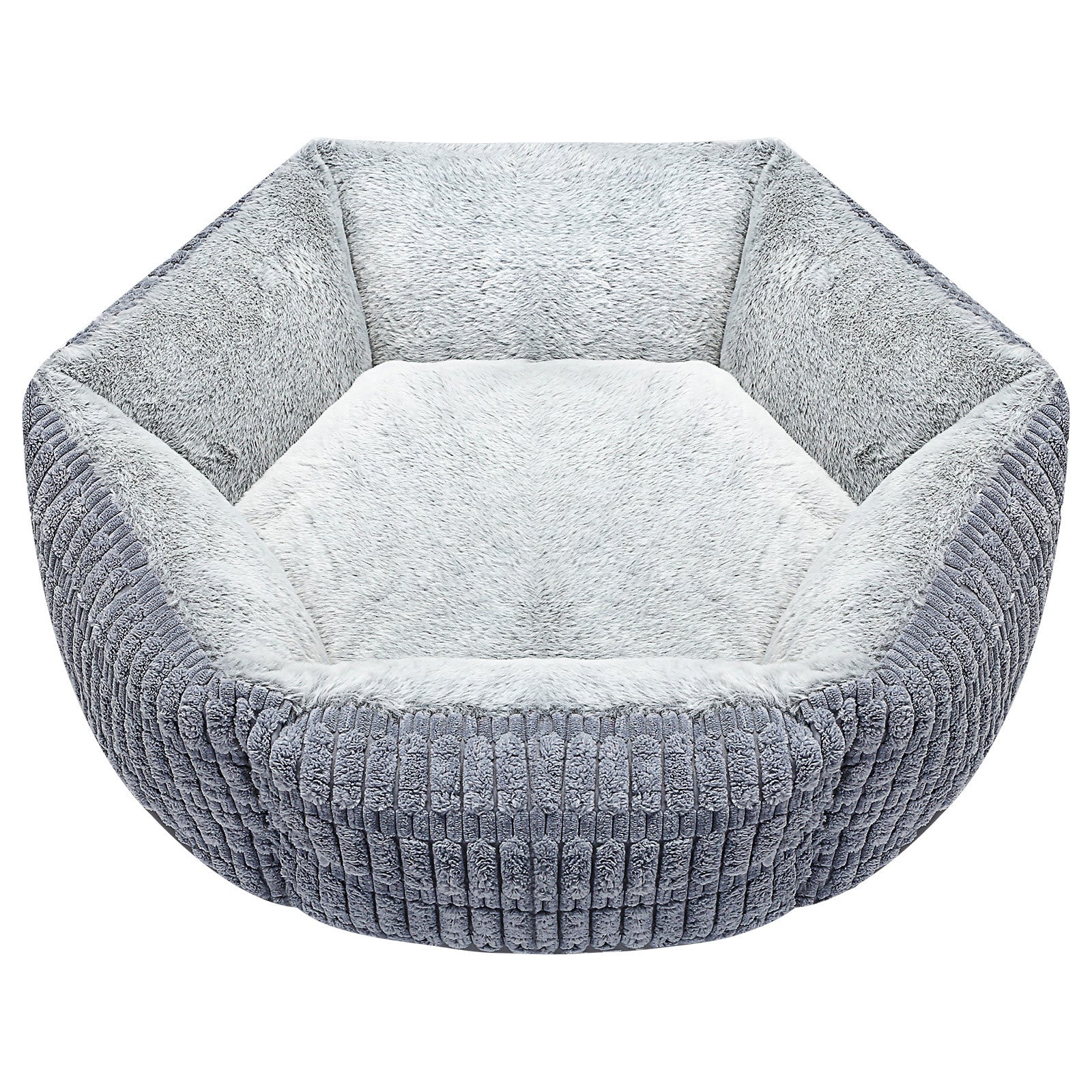Thickened Hexagonal Plush Pet Bed - image 3