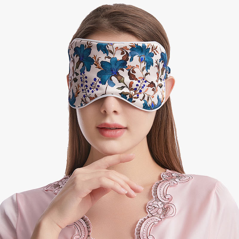 Silk Bouquet Pattern Sleeping Eye Mask - image 7