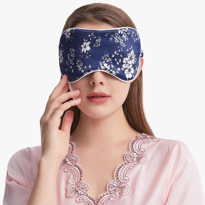 Silk Bouquet Pattern Sleeping Eye Mask - image 4
