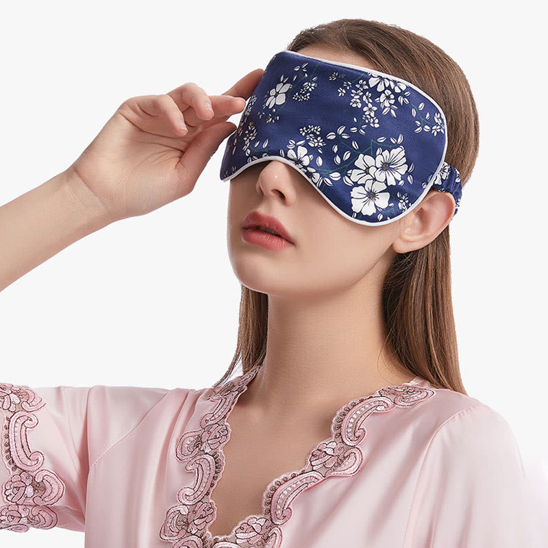 Silk Bouquet Pattern Sleeping Eye Mask - image 5