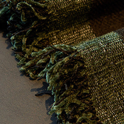 Chenille Vintage Art Plants Floral Couch Cover - image 16