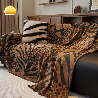 Chenille Vintage Art Plants Floral Couch Cover - image 11