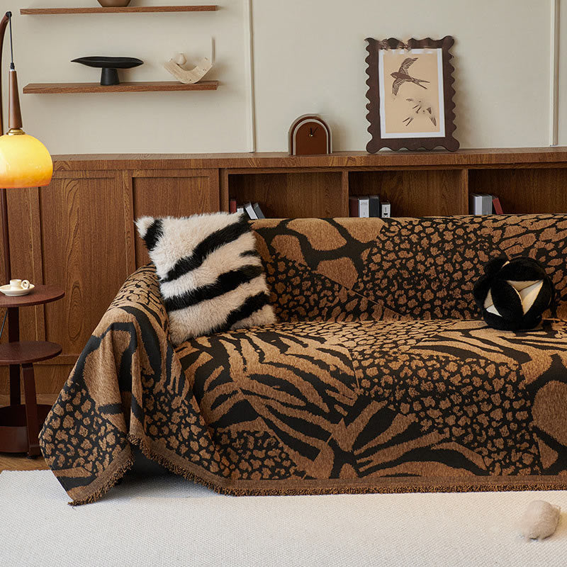 Chenille Vintage Art Plants Floral Couch Cover - C - 70.87" x  181.10" - image 9