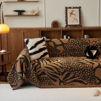 Chenille Vintage Art Plants Floral Couch Cover - C - 70.87" x  181.10" - image 9