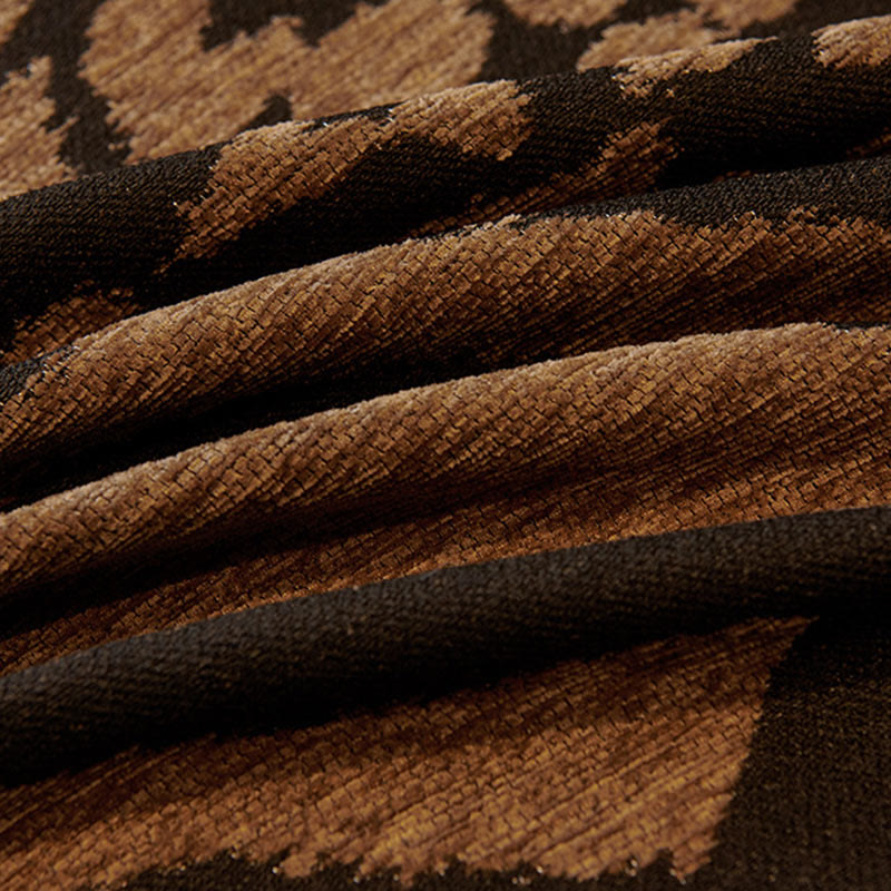 Chenille Vintage Art Plants Floral Couch Cover - image 12