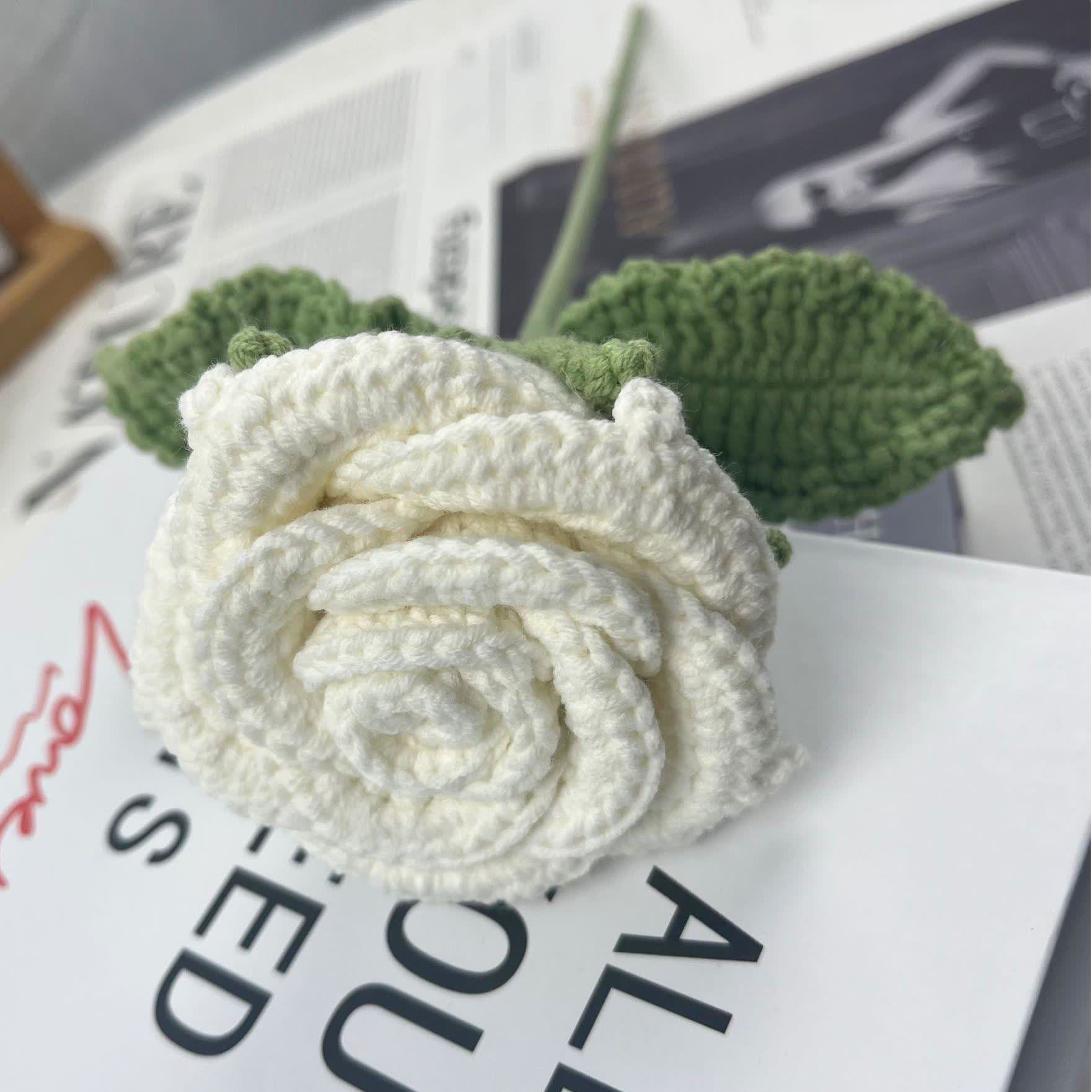 Hand-woven Bright Rose Bouquet Ornament - E - 12PCS - 2.36"W x 2.36"L x 15.75"H - image 15