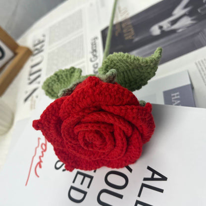 Hand-woven Bright Rose Bouquet Ornament - A - 6PCS - 2.36"W x 2.36"L x 15.75"H - image 11