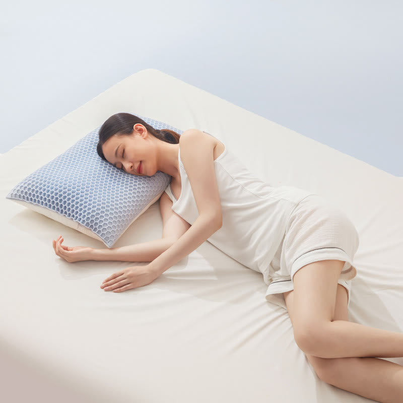 Square High Elastic Breathable Pressure Relief Pillow - Grey - 1PC - 15.75" x 25.59" x  3.93" - image 0