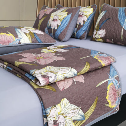 Vintage Lily Quilted Breathable Bedding Set(3PCS) - image 2