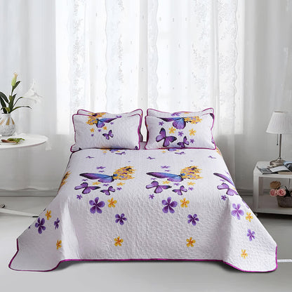 Rural Butterfly Quilted Bedding Set(3PCS) - King - image 0