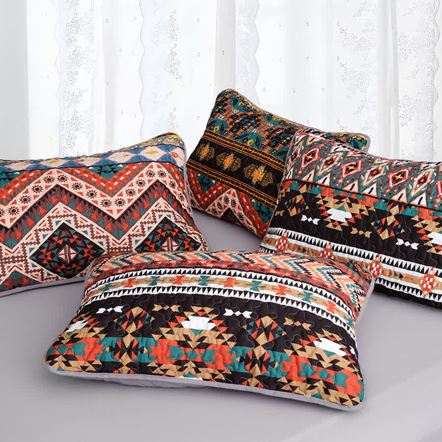 Bohemian Quilted Breathable Soft Bedding Set(3PCS) - image 7