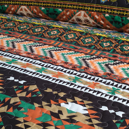 Bohemian Quilted Breathable Soft Bedding Set(3PCS) - image 9