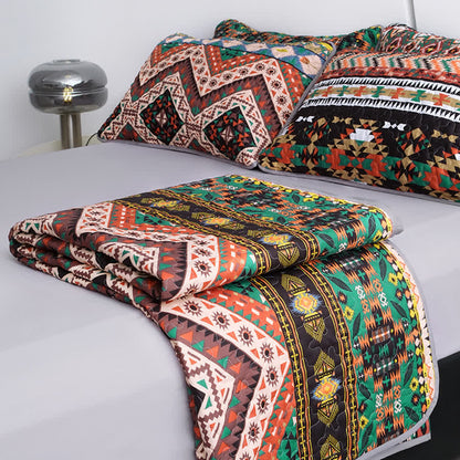Bohemian Quilted Breathable Soft Bedding Set(3PCS) - image 8
