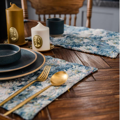 Jacquard Floral Heat Resistant Placemat Set(4PCS) - image 3