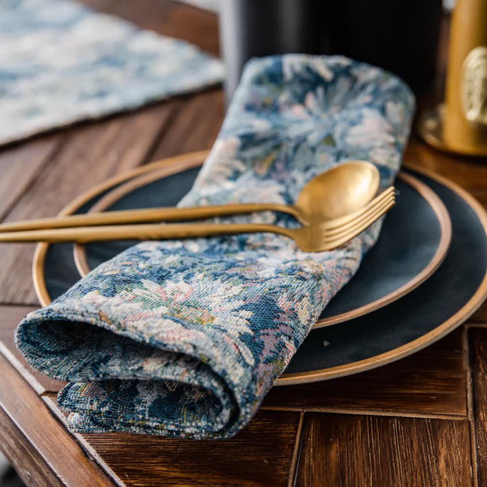 Jacquard Floral Heat Resistant Placemat Set(4PCS) - image 6