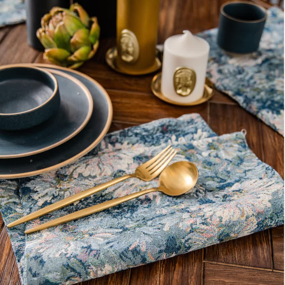 Jacquard Floral Heat Resistant Placemat Set(4PCS) - image 4