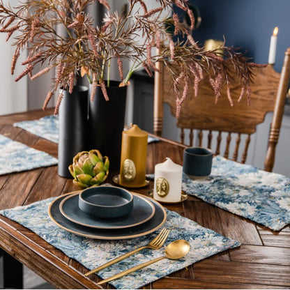 Jacquard Floral Heat Resistant Placemat Set(4PCS) - image 1