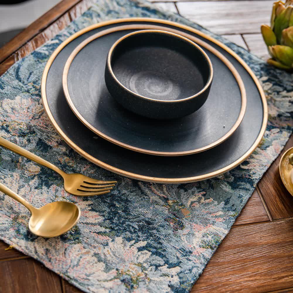 Jacquard Floral Heat Resistant Placemat Set(4PCS) - image 5