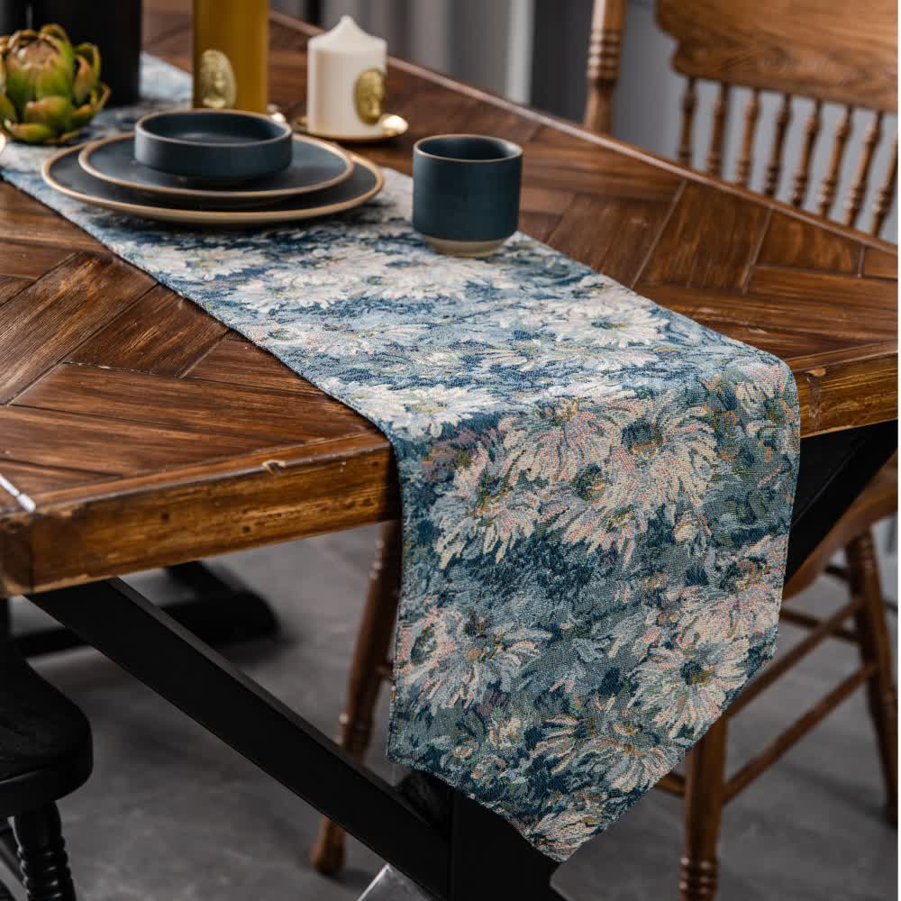 Rural Style Jacquard Vintage Table Runner - image 2