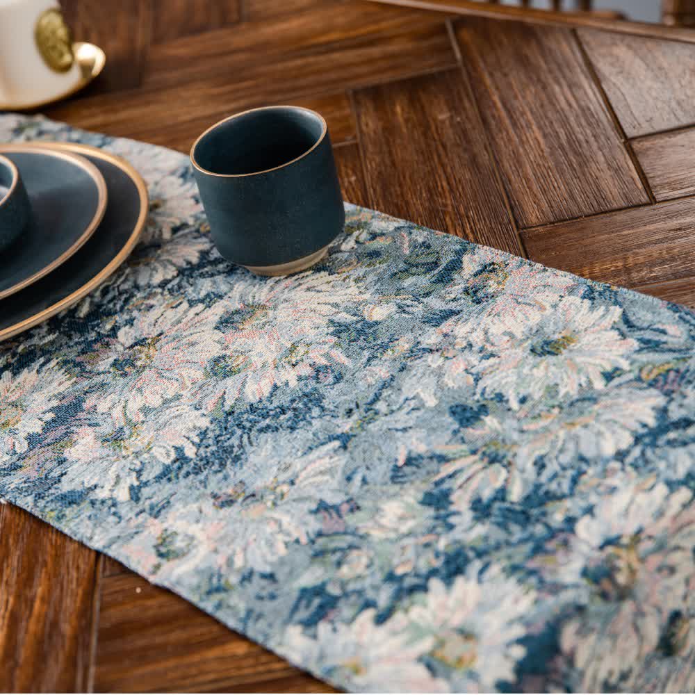 Rural Style Jacquard Vintage Table Runner - image 6