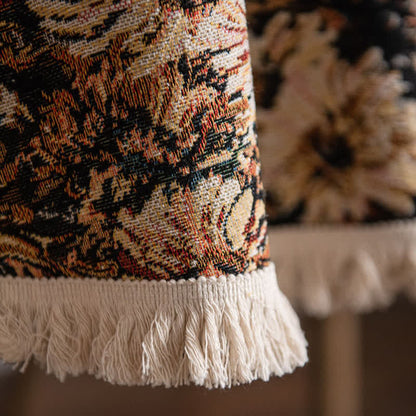 Jacquard Tassel Oil Painting Style Round Tablecloth - image 8