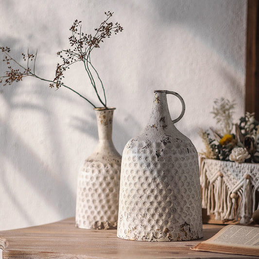 Home Decor Retro Old Iron Vase Ornament - image 0