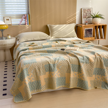 Three Layers Gauze Retro Comfy Lightweight Quilt - image 6