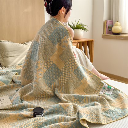 Three Layers Gauze Retro Comfy Lightweight Quilt - image 3