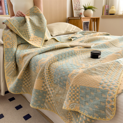 Three Layers Gauze Retro Comfy Lightweight Quilt - image 9