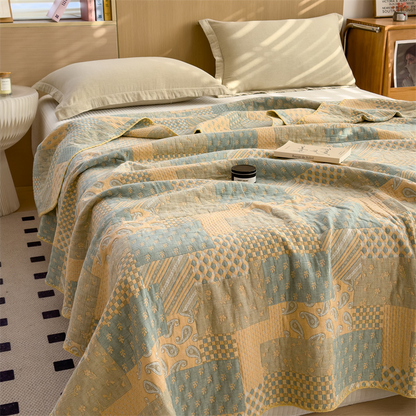 Three Layers Gauze Retro Comfy Lightweight Quilt - image 7