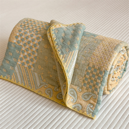 Three Layers Gauze Retro Comfy Lightweight Quilt - image 11