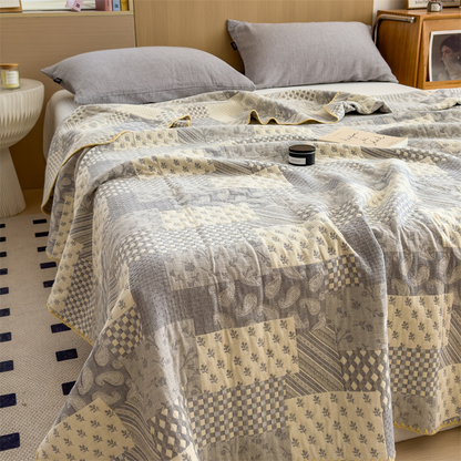 Three Layers Gauze Retro Comfy Lightweight Quilt - image 18