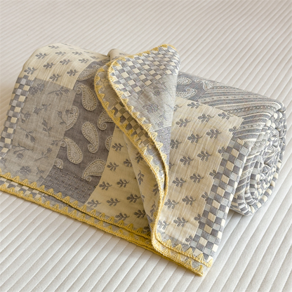 Three Layers Gauze Retro Comfy Lightweight Quilt - image 21